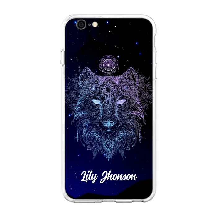 Custom Personalized Wolf Mandala Phone Case - Best Gift For Wolf Lover's - Case For iPhone, Samsung and Xiaomi - TOMO90