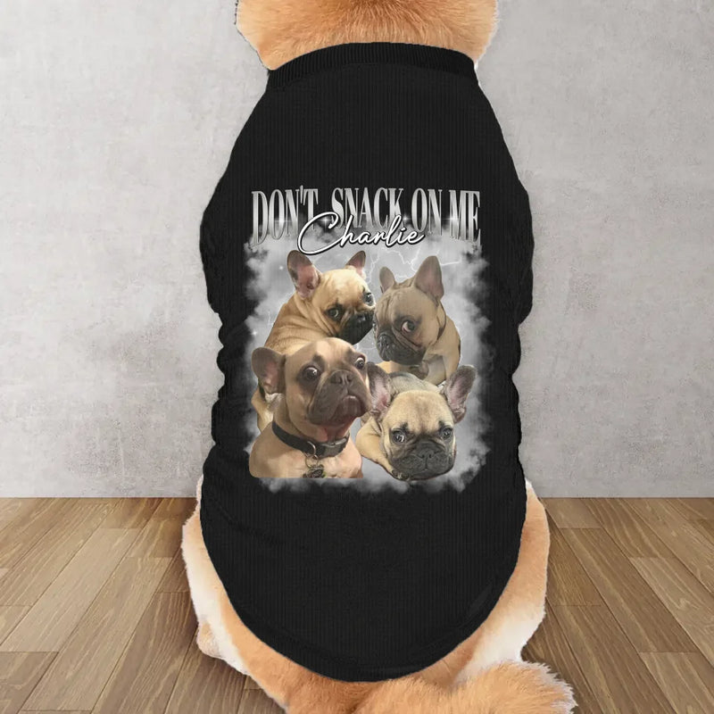 Personalized Pet Vintage AOP Big Dog's Tank Top - Upload Photo - Gift Idea For Your Dog/Cat - Don't Sack On Me
