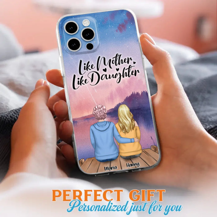 Custom Personalized Mom Phone Case - Gifts For Dog Lovers With Upto 3 Dogs - Like Mother Like Daughter