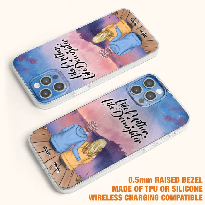 Custom Personalized Mom Phone Case - Gifts For Dog Lovers With Upto 3 Dogs - Like Mother Like Daughter