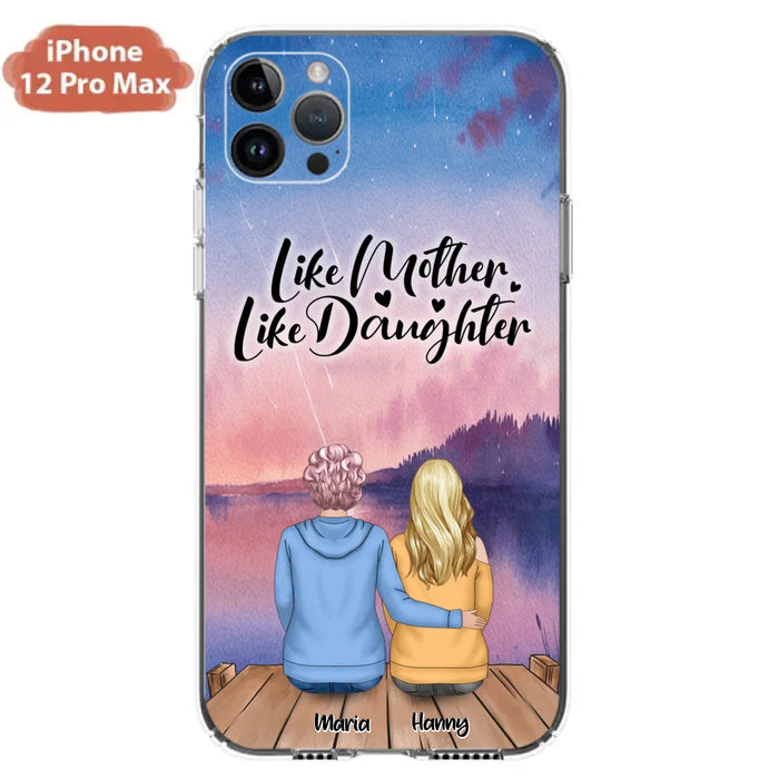 Custom Personalized Mom Phone Case - Gifts For Dog Lovers With Upto 3 Dogs - Like Mother Like Daughter