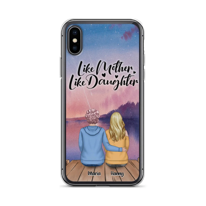 Custom Personalized Mom Phone Case - Gifts For Dog Lovers With Upto 3 Dogs - Like Mother Like Daughter