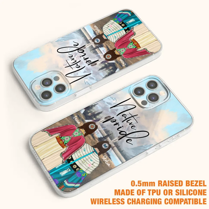 Custom Personalized Native American Couple Phone Case - Native Pride - Case Phone For iPhone And Samsung