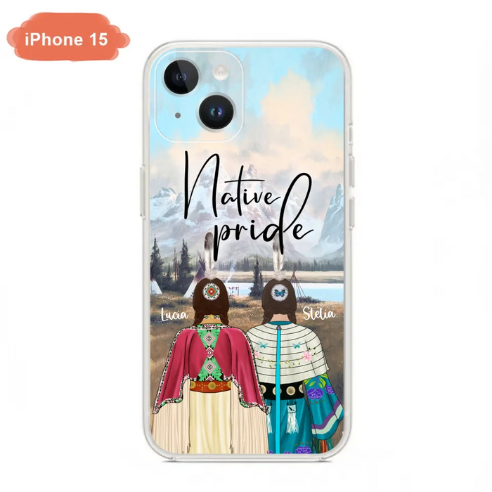 Custom Personalized Native American Couple Phone Case - Native Pride - Case Phone For iPhone And Samsung