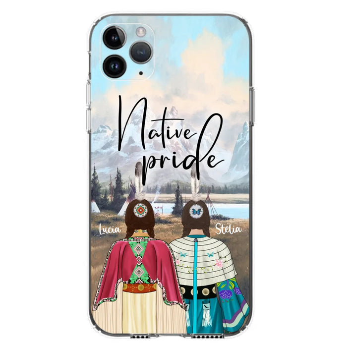 Custom Personalized Native American Couple Phone Case - Native Pride - Case Phone For iPhone And Samsung