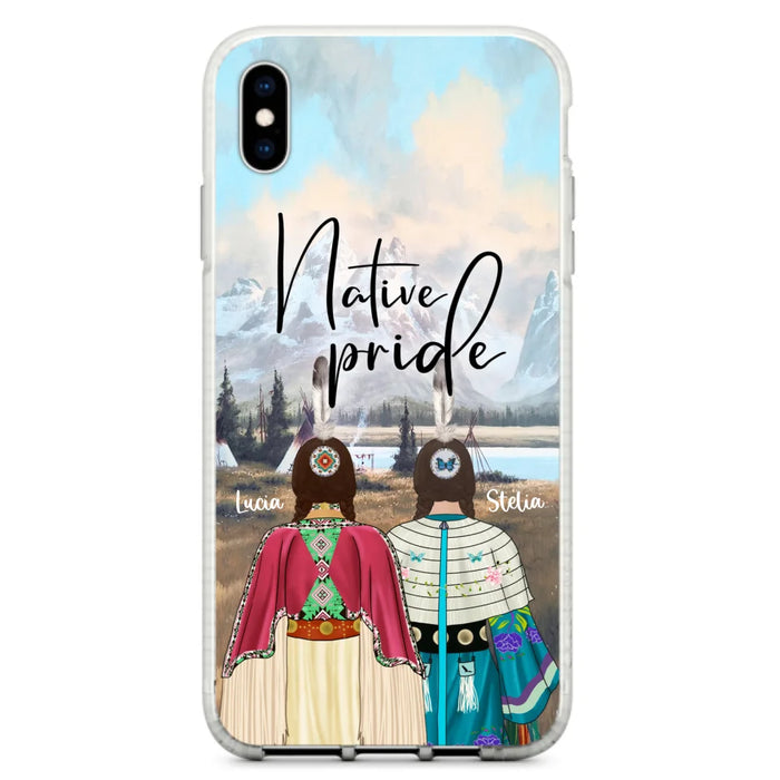 Custom Personalized Native American Couple Phone Case - Native Pride - Case Phone For iPhone And Samsung