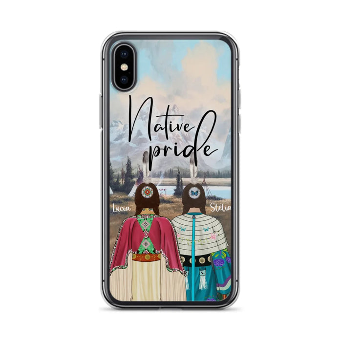 Custom Personalized Native American Couple Phone Case - Native Pride - Case Phone For iPhone And Samsung