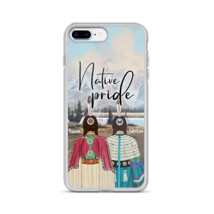 Custom Personalized Native American Couple Phone Case - Native Pride - Case Phone For iPhone And Samsung