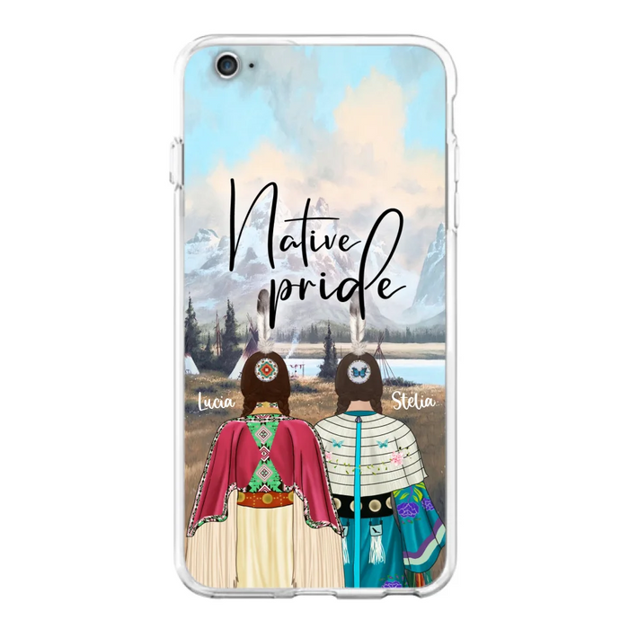 Custom Personalized Native American Couple Phone Case - Native Pride - Case Phone For iPhone And Samsung