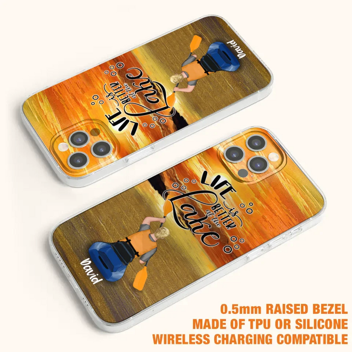 Personalized Kayak Phone Case - Man/ Woman/ Couple - Life Is Better At The Lake - Phone Case For iPhone And Samsung - FKUJGV