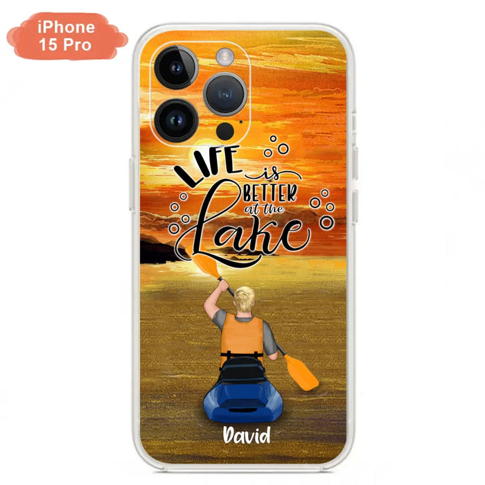 Personalized Kayak Phone Case - Man/ Woman/ Couple - Life Is Better At The Lake - Phone Case For iPhone And Samsung - FKUJGV