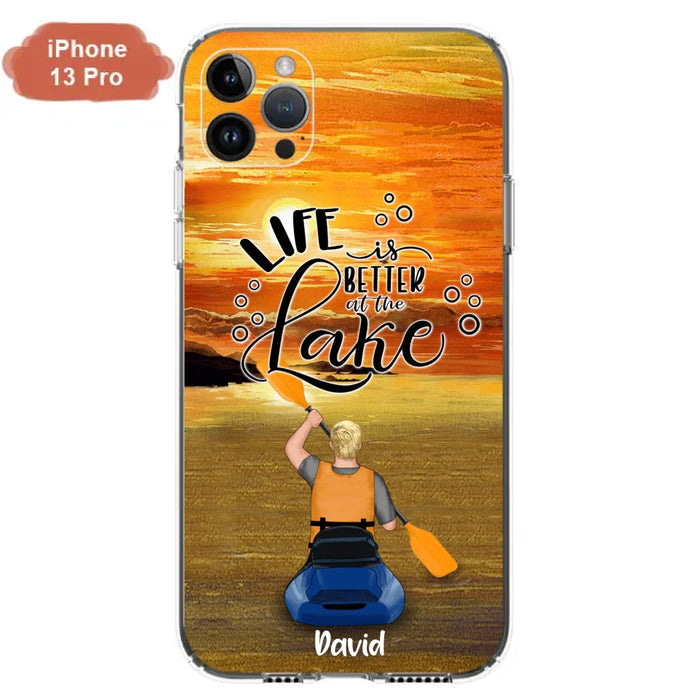 Personalized Kayak Phone Case - Man/ Woman/ Couple - Life Is Better At The Lake - Phone Case For iPhone And Samsung - FKUJGV