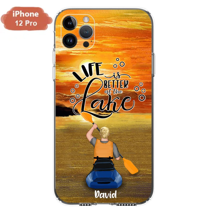 Personalized Kayak Phone Case - Man/ Woman/ Couple - Life Is Better At The Lake - Phone Case For iPhone And Samsung - FKUJGV