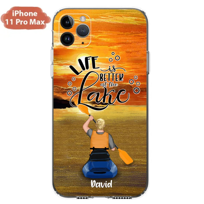 Personalized Kayak Phone Case - Man/ Woman/ Couple - Life Is Better At The Lake - Phone Case For iPhone And Samsung - FKUJGV