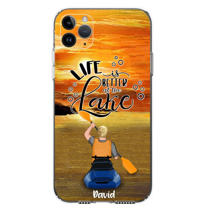 Personalized Kayak Phone Case - Man/ Woman/ Couple - Life Is Better At The Lake - Phone Case For iPhone And Samsung - FKUJGV