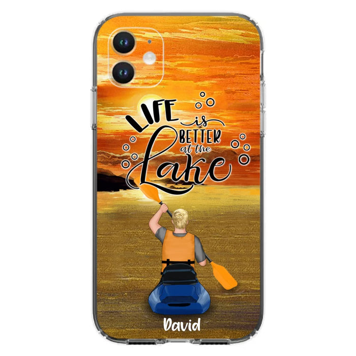 Personalized Kayak Phone Case - Man/ Woman/ Couple - Life Is Better At The Lake - Phone Case For iPhone And Samsung - FKUJGV