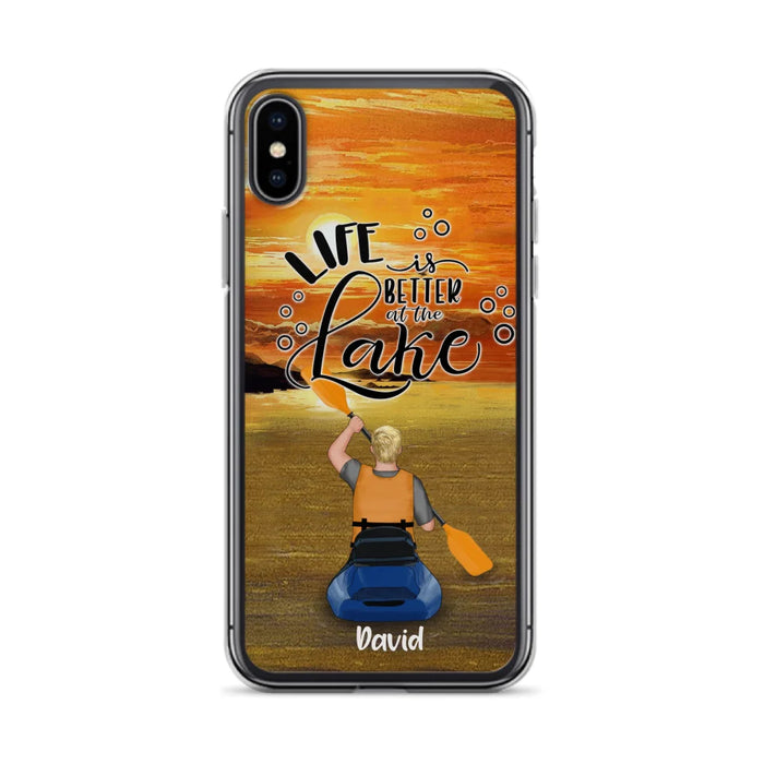 Personalized Kayak Phone Case - Man/ Woman/ Couple - Life Is Better At The Lake - Phone Case For iPhone And Samsung - FKUJGV