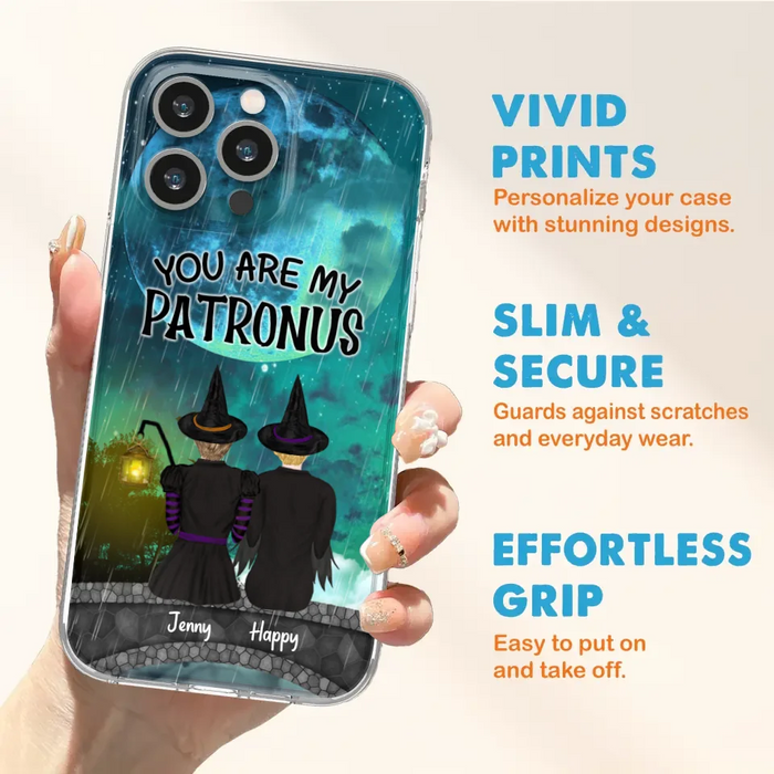 Personalized Witches Phone Case - Gift Idea For Best Friends with 2 Girls - You Are My Patronus