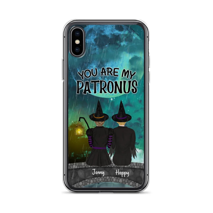 Personalized Witches Phone Case - Gift Idea For Best Friends with 2 Girls - You Are My Patronus