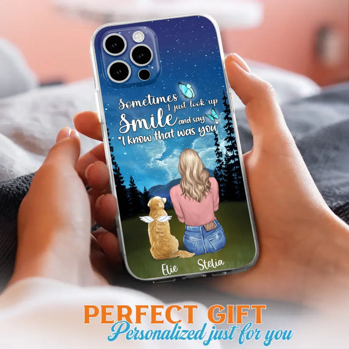 Custom Personalized Lost Pet Mom Phone Case - Girl With Upto 4 Pets - Phone Case For iPhone and Samsung - PU2YLV