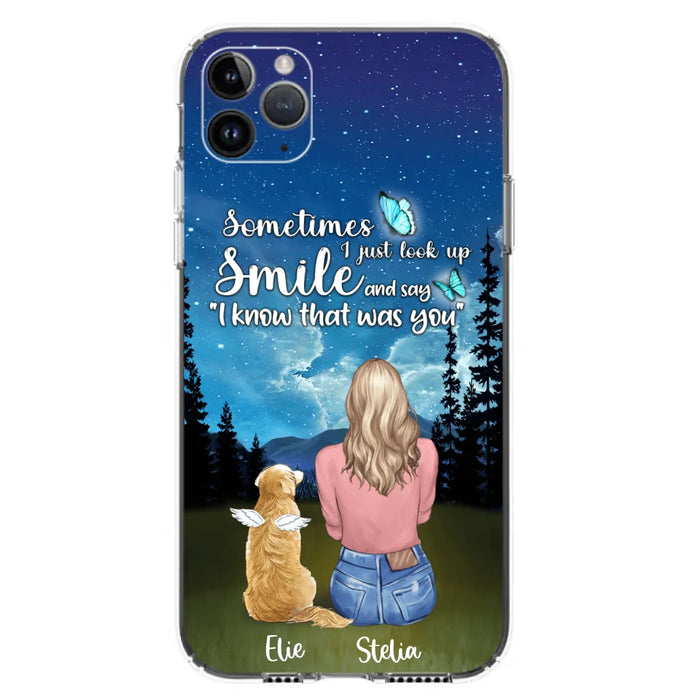 Custom Personalized Lost Pet Mom Phone Case - Girl With Upto 4 Pets - Phone Case For iPhone and Samsung - PU2YLV