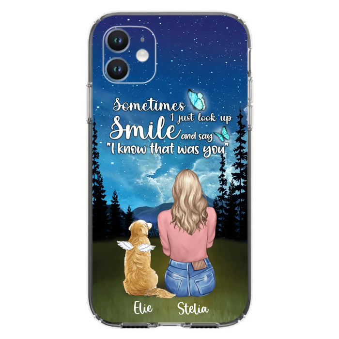 Custom Personalized Lost Pet Mom Phone Case - Girl With Upto 4 Pets - Phone Case For iPhone and Samsung - PU2YLV