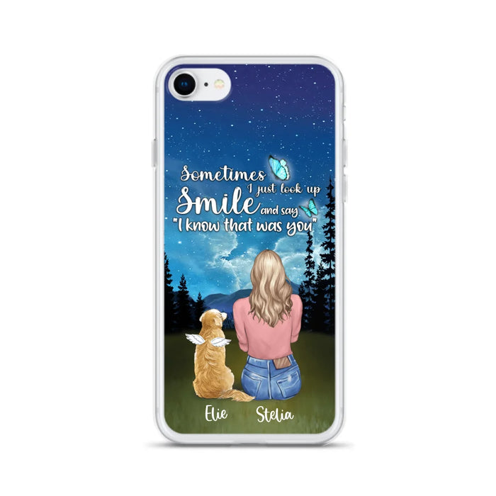 Custom Personalized Lost Pet Mom Phone Case - Girl With Upto 4 Pets - Phone Case For iPhone and Samsung - PU2YLV