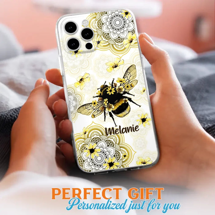 Custom Personalized Bee Phone Case - Upto 5 Bees - Gift For Bee Lovers