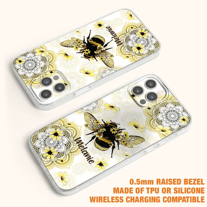 Custom Personalized Bee Phone Case - Upto 5 Bees - Gift For Bee Lovers