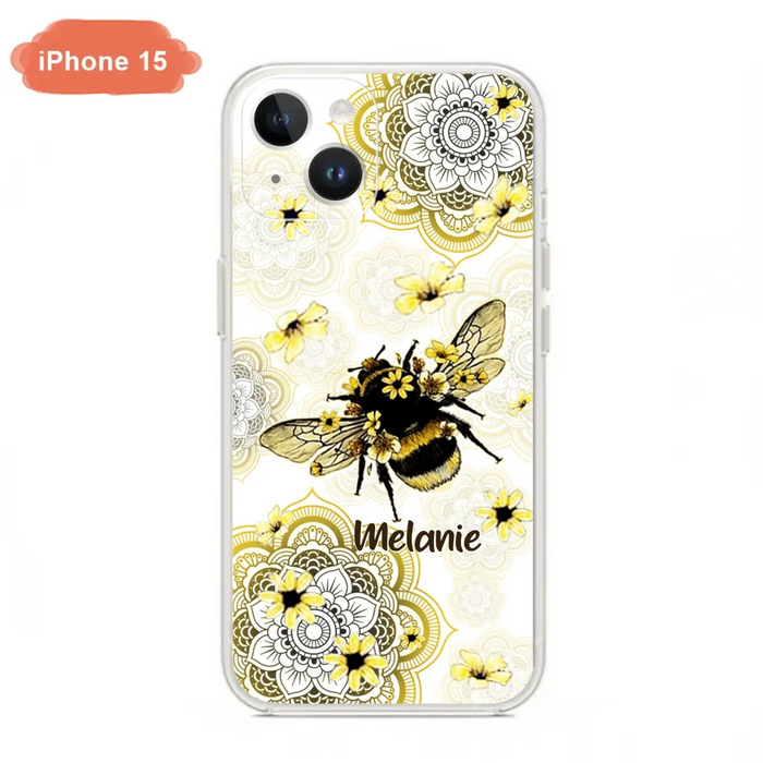 Custom Personalized Bee Phone Case - Upto 5 Bees - Gift For Bee Lovers