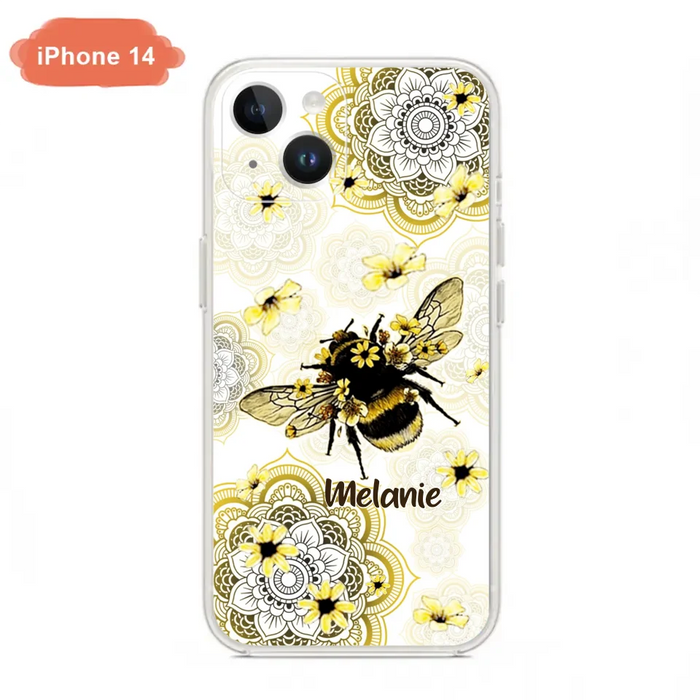 Custom Personalized Bee Phone Case - Upto 5 Bees - Gift For Bee Lovers