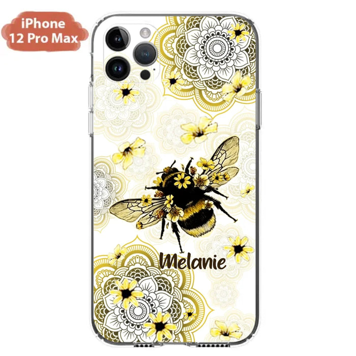 Custom Personalized Bee Phone Case - Upto 5 Bees - Gift For Bee Lovers