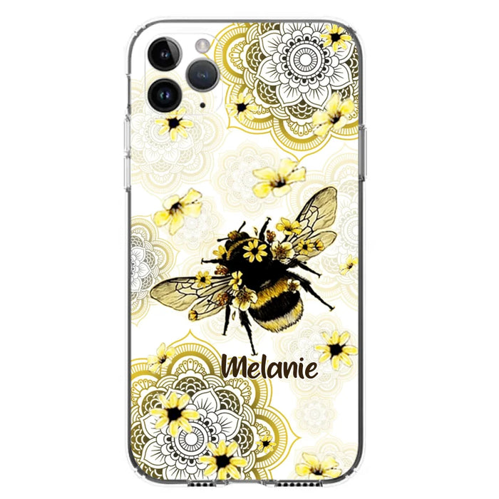 Custom Personalized Bee Phone Case - Upto 5 Bees - Gift For Bee Lovers