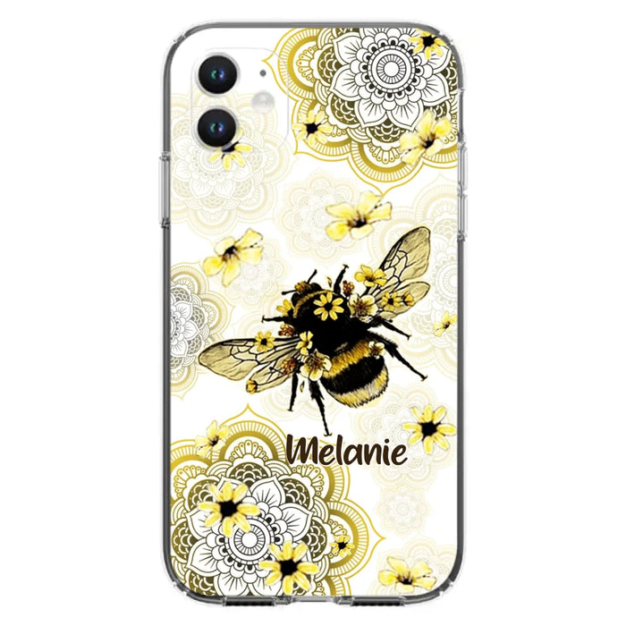 Custom Personalized Bee Phone Case - Upto 5 Bees - Gift For Bee Lovers