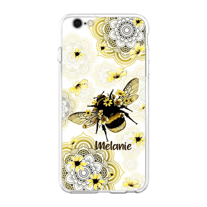 Custom Personalized Bee Phone Case - Upto 5 Bees - Gift For Bee Lovers