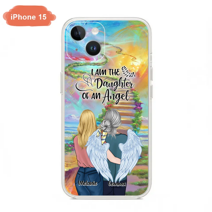 Custom Personalized Mom In The Heaven Phone Case - Mom And Daughter - Best Memorial Gift - Phone Case For iPhone And Samsung