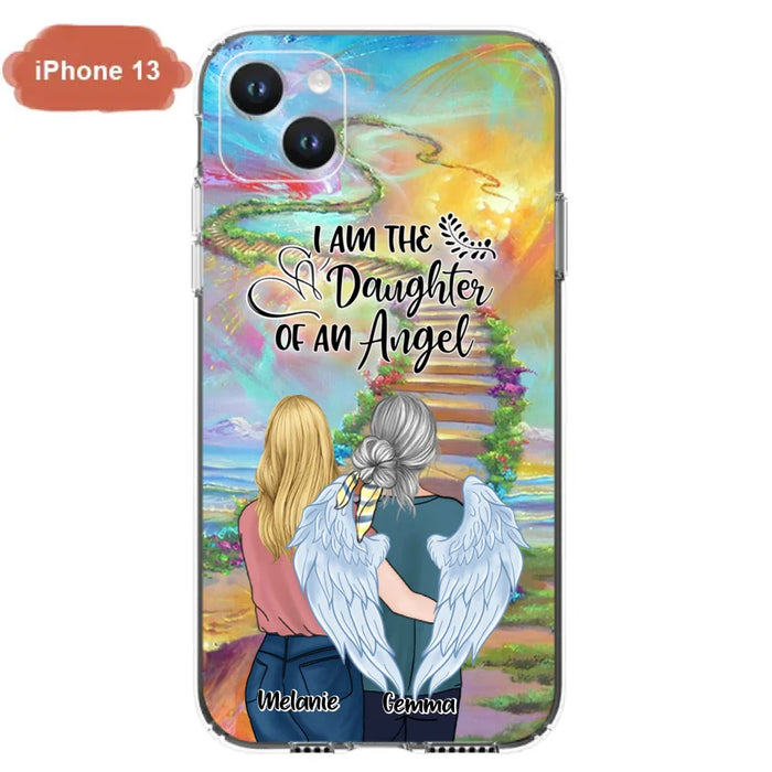 Custom Personalized Mom In The Heaven Phone Case - Mom And Daughter - Best Memorial Gift - Phone Case For iPhone And Samsung