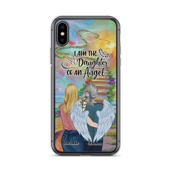 Custom Personalized Mom In The Heaven Phone Case - Mom And Daughter - Best Memorial Gift - Phone Case For iPhone And Samsung