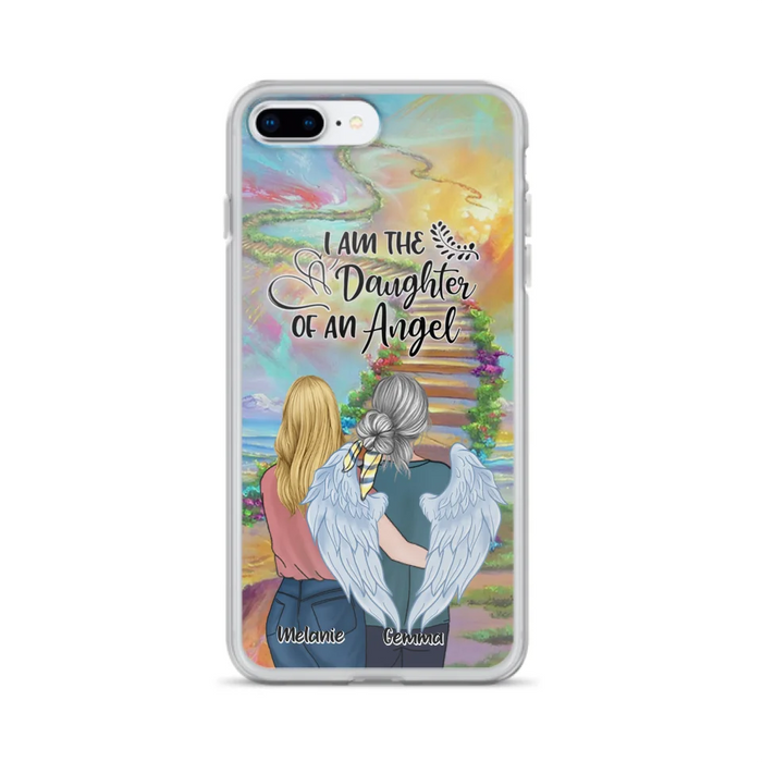 Custom Personalized Mom In The Heaven Phone Case - Mom And Daughter - Best Memorial Gift - Phone Case For iPhone And Samsung