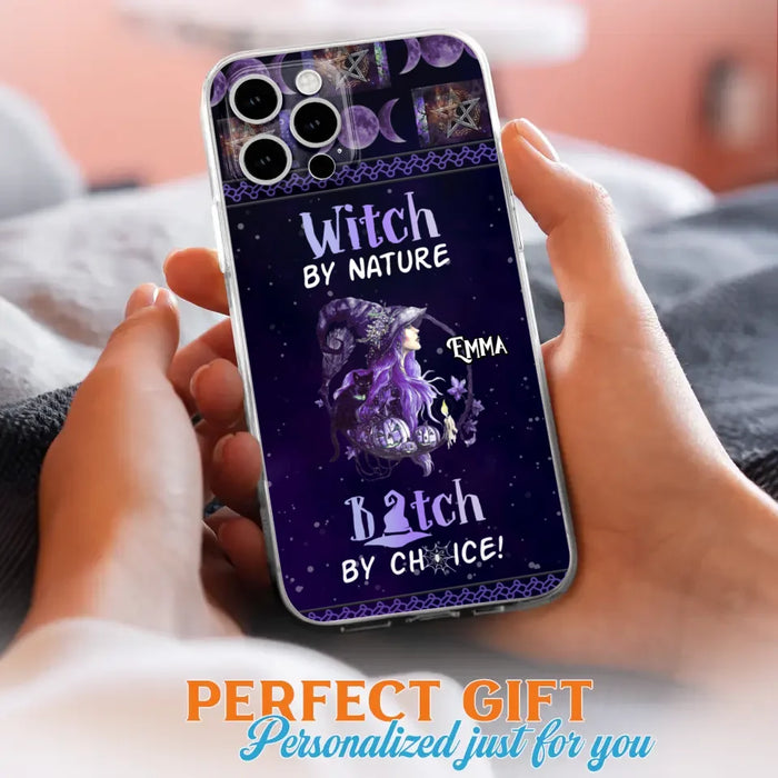 Custom Personalized Witch Phone Case - Halloween Gift Idea For Friends - Case for iPhone & Samsung