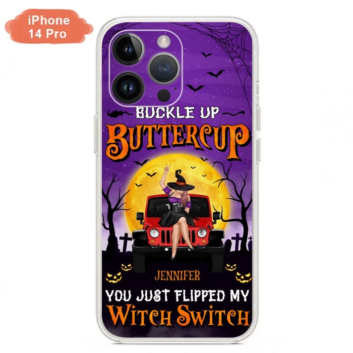 Custom Personalized Off-road Witch Phone Case - Halloween Gift Idea For Friends/Off-road Lovers - Case for iPhone & Samsung