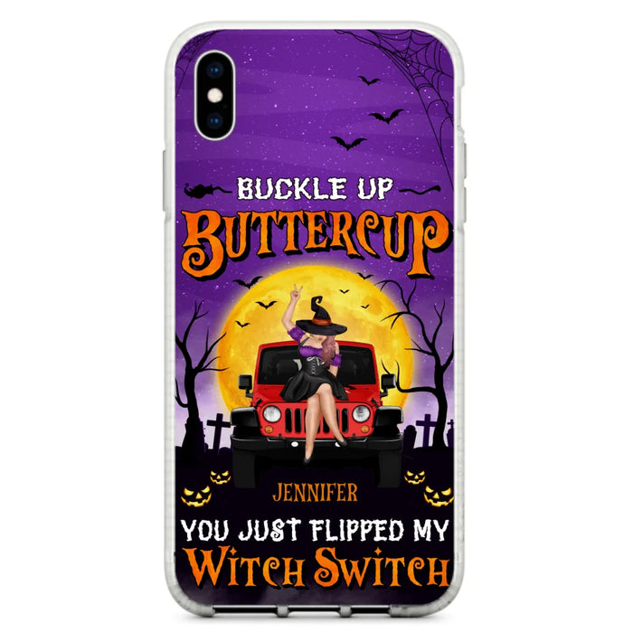 Custom Personalized Off-road Witch Phone Case - Halloween Gift Idea For Friends/Off-road Lovers - Case for iPhone & Samsung