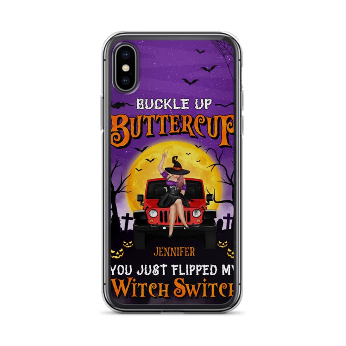 Custom Personalized Off-road Witch Phone Case - Halloween Gift Idea For Friends/Off-road Lovers - Case for iPhone & Samsung