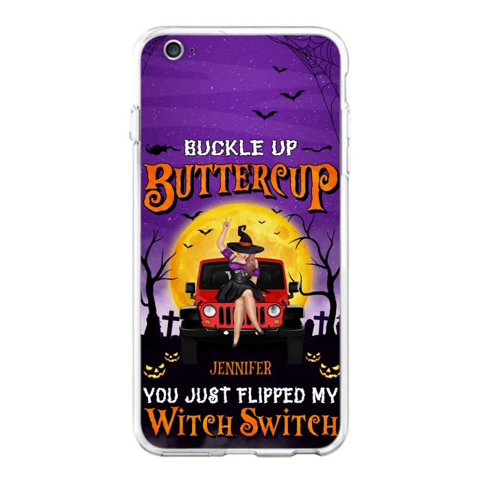 Custom Personalized Off-road Witch Phone Case - Halloween Gift Idea For Friends/Off-road Lovers - Case for iPhone & Samsung