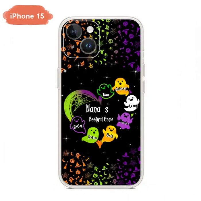 Custom Personalized Nana's Bootiful Crew iPhone/Samsung Case - Halloween gift for Grandma - Up to 7 Grandkids