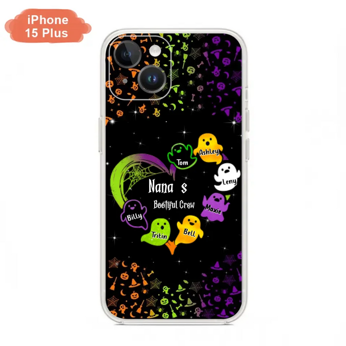 Custom Personalized Nana's Bootiful Crew iPhone/Samsung Case - Halloween gift for Grandma - Up to 7 Grandkids