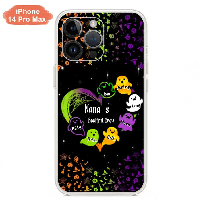 Custom Personalized Nana's Bootiful Crew iPhone/Samsung Case - Halloween gift for Grandma - Up to 7 Grandkids