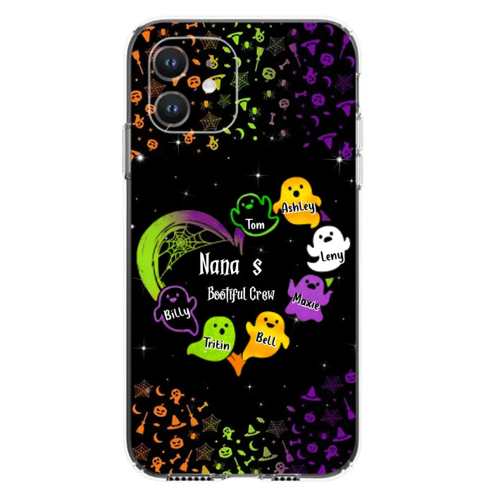 Custom Personalized Nana's Bootiful Crew iPhone/Samsung Case - Halloween gift for Grandma - Up to 7 Grandkids