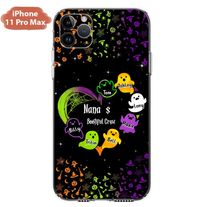 Custom Personalized Nana's Bootiful Crew iPhone/Samsung Case - Halloween gift for Grandma - Up to 7 Grandkids