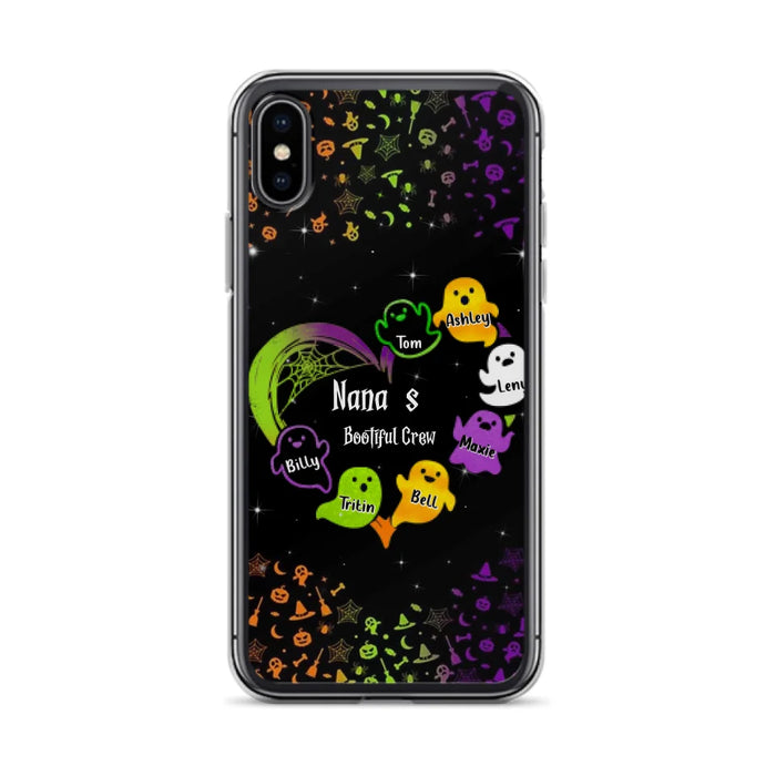 Custom Personalized Nana's Bootiful Crew iPhone/Samsung Case - Halloween gift for Grandma - Up to 7 Grandkids